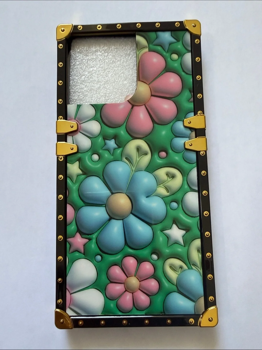 Floral Green Decorative Phone Case - Compatible with iPhone 14 Pro Max